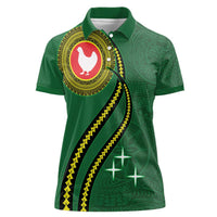 Manua Islands Polynesian Style Women Polo Shirt