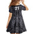 Custom New Zealand Taiaha Maori Family Matching Summer Maxi Dress and Hawaiian Shirt Minimalist Silver Fern All Black - Polynesian Pride