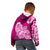 Polynesian Kid Hoodie Pacific Flower Mix Floral Tribal Tattoo Pink Vibe LT9 - Polynesian Pride