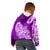Polynesian Kid Hoodie Pacific Flower Mix Floral Tribal Tattoo Purple Vibe LT9 - Polynesian Pride