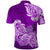 Polynesian Polo Shirt Pacific Flower Mix Floral Tribal Tattoo Purple Vibe LT9 - Polynesian Pride