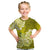 Polynesian Kid T Shirt Pacific Flower Mix Floral Tribal Tattoo Yellow Vibe LT9 Yellow - Polynesian Pride