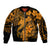 Aloha Hawaii Bomber Jacket Hammerhead Shark Tattoo Polynesian Summer - Gold LT9 Unisex Gold - Polynesian Pride