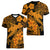 Aloha Hawaii Women V Neck T Shirt Hammerhead Shark Tattoo Polynesian Summer - Gold LT9 - Polynesian Pride