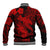 Aloha Hawaii Baseball Jacket Hammerhead Shark Tattoo Polynesian Summer - Red LT9 - Polynesian Pride