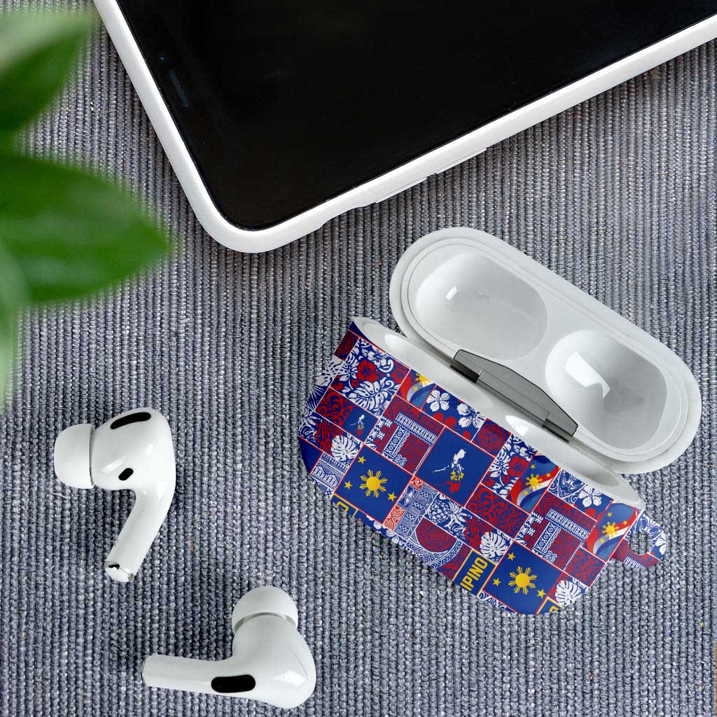 Filipino Maligayang Pasko AirPods Case Pacific Patchwork Xmas Vibes - Polynesian Pride