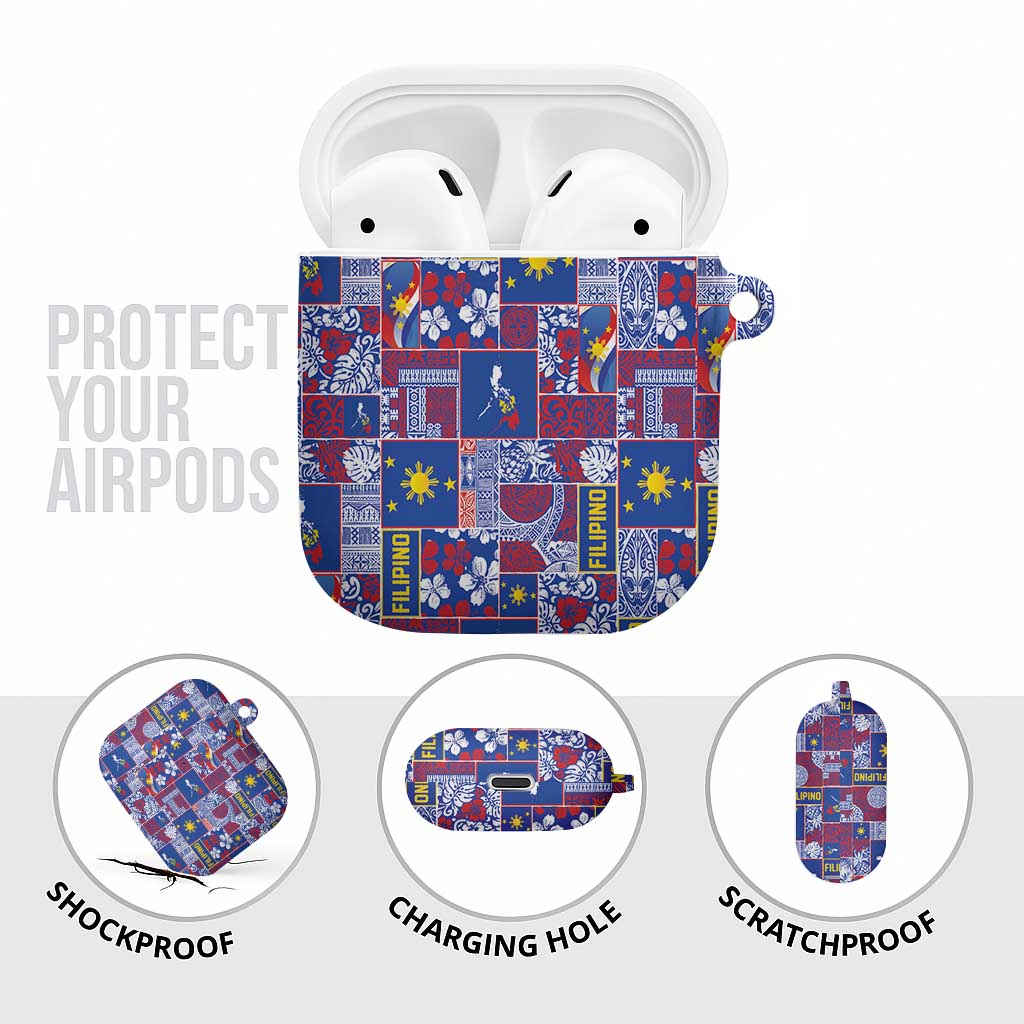 Filipino Maligayang Pasko AirPods Case Pacific Patchwork Xmas Vibes - Polynesian Pride