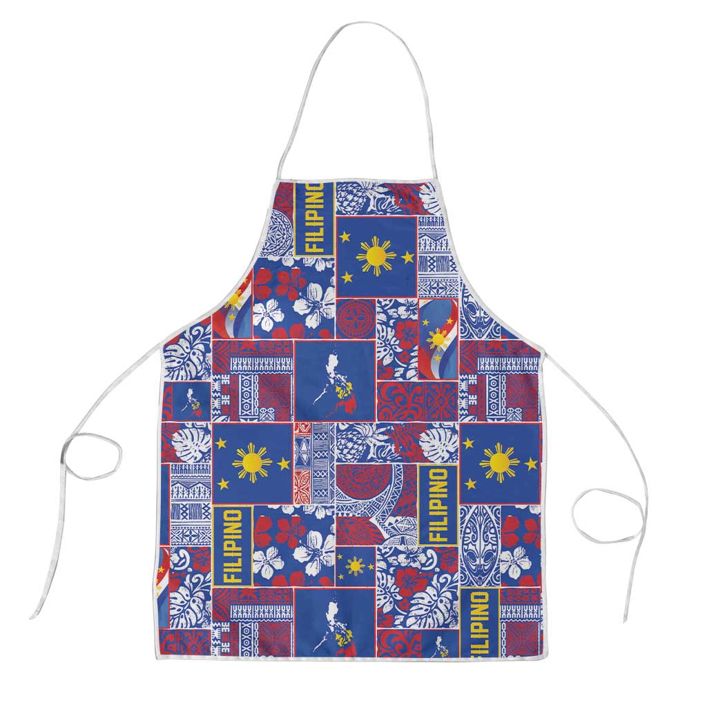 Filipino Maligayang Pasko Apron Pacific Patchwork Xmas Vibes - Polynesian Pride
