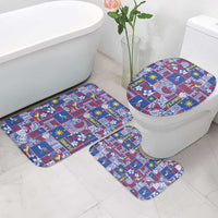 Filipino Maligayang Pasko Bathroom Set Pacific Patchwork Xmas Vibes - Polynesian Pride