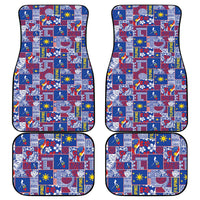 Filipino Maligayang Pasko Car Mats Pacific Patchwork Xmas Vibes - Polynesian Pride