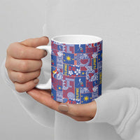 Filipino Maligayang Pasko Ceramic Mug Pacific Patchwork Xmas Vibes - Polynesian Pride