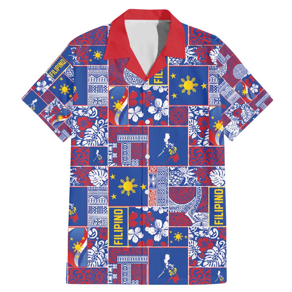 Filipino Maligayang Pasko Family Matching Mermaid Dress and Hawaiian Shirt Pacific Patchwork Xmas Vibes - Polynesian Pride