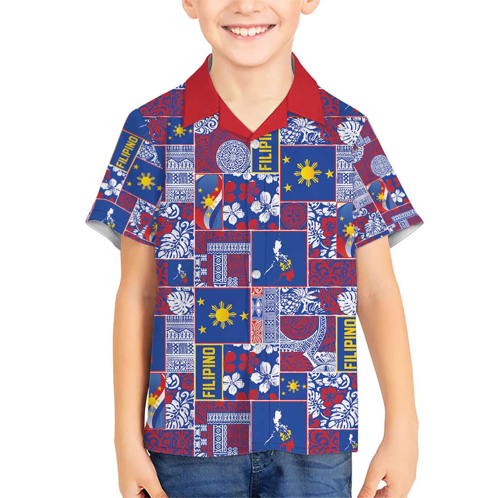 Filipino Maligayang Pasko Hawaiian Shirt Pacific Patchwork Xmas Vibes - Polynesian Pride