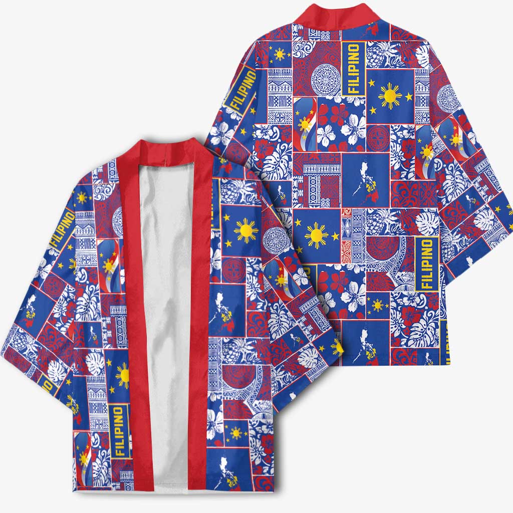 Filipino Maligayang Pasko Kimono Pacific Patchwork Xmas Vibes - Polynesian Pride