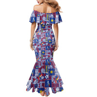 Filipino Maligayang Pasko Mermaid Dress Pacific Patchwork Xmas Vibes - Polynesian Pride