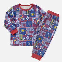 Filipino Maligayang Pasko Christmas Pajama Set Pacific Patchwork Xmas Vibes - Polynesian Pride