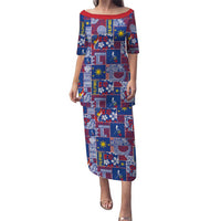 Filipino Maligayang Pasko Puletasi Pacific Patchwork Xmas Vibes - Polynesian Pride