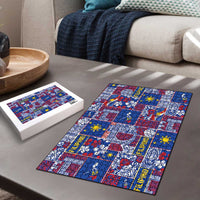 Filipino Maligayang Pasko Puzzle Pacific Patchwork Xmas Vibes - Polynesian Pride