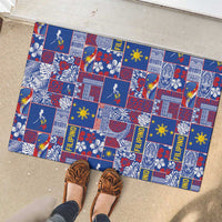 Filipino Maligayang Pasko Rubber Doormat Pacific Patchwork Xmas Vibes - Polynesian Pride