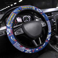 Filipino Maligayang Pasko Steering Wheel Cover Pacific Patchwork Xmas Vibes - Polynesian Pride