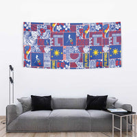 Filipino Maligayang Pasko Tapestry Pacific Patchwork Xmas Vibes - Polynesian Pride