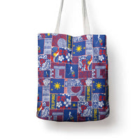 Filipino Maligayang Pasko Tote Bag Pacific Patchwork Xmas Vibes - Polynesian Pride