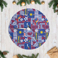 Filipino Maligayang Pasko Tree Skirt Pacific Patchwork Xmas Vibes - Polynesian Pride