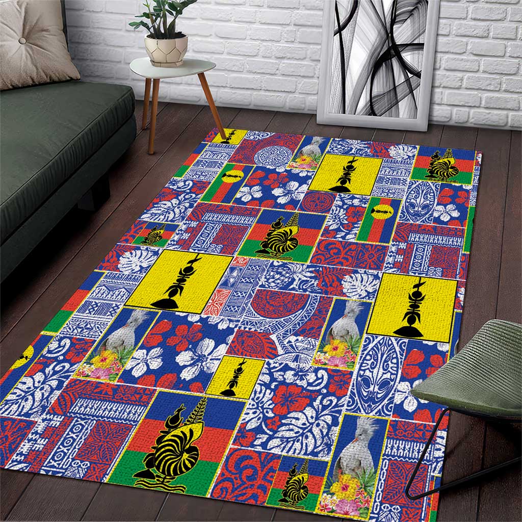 New Caledonia Joyeux Noel Area Rug Pacific Patchwork Xmas Vibes - Polynesian Pride