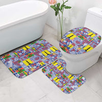 New Caledonia Joyeux Noel Bathroom Set Pacific Patchwork Xmas Vibes - Polynesian Pride