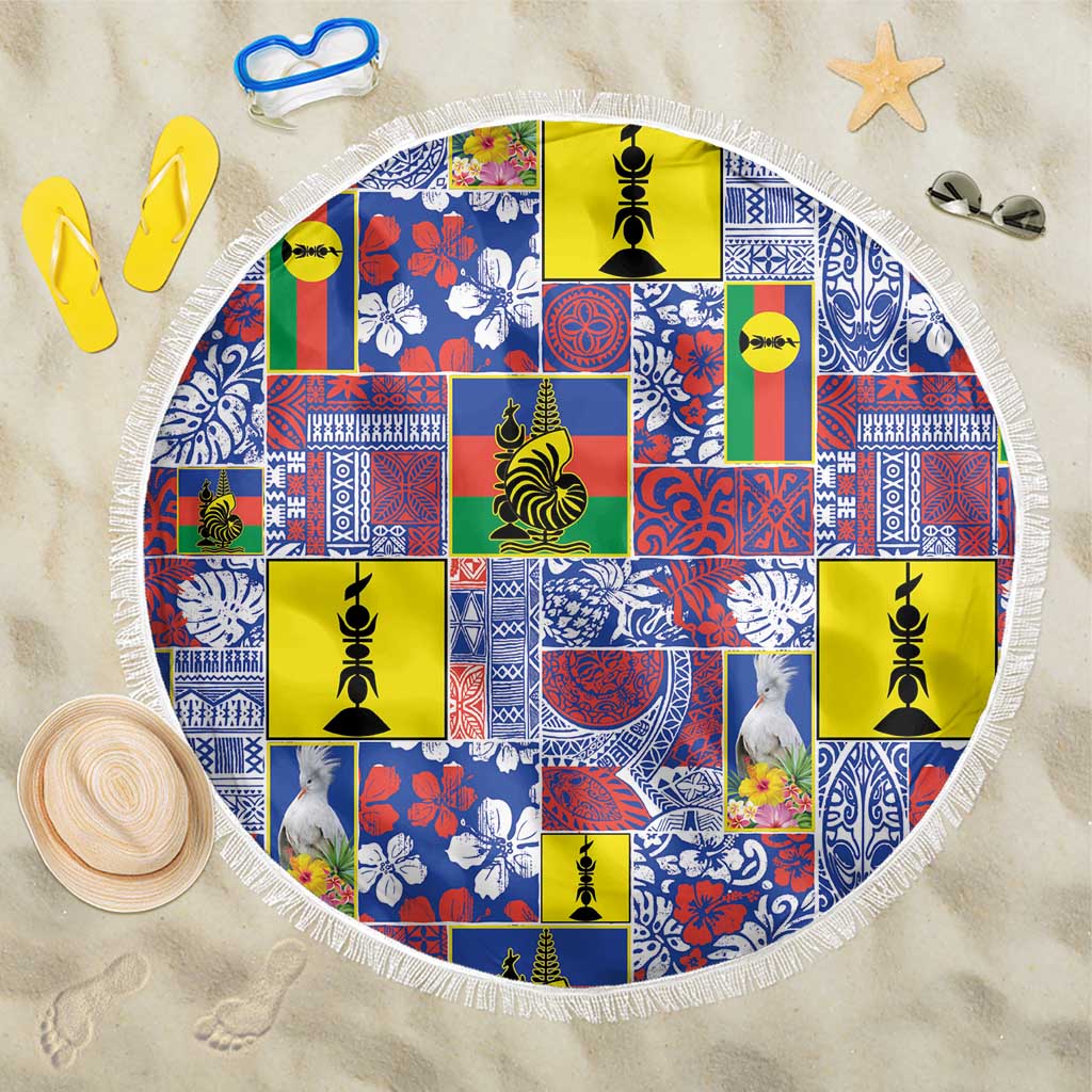 New Caledonia Joyeux Noel Beach Blanket Pacific Patchwork Xmas Vibes - Polynesian Pride