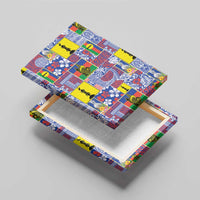 New Caledonia Joyeux Noel Canvas Wall Art Pacific Patchwork Xmas Vibes - Polynesian Pride