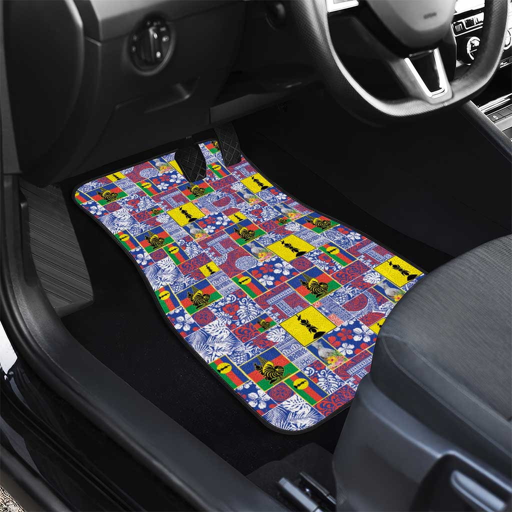 New Caledonia Joyeux Noel Car Mats Pacific Patchwork Xmas Vibes - Polynesian Pride