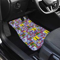 New Caledonia Joyeux Noel Car Mats Pacific Patchwork Xmas Vibes - Polynesian Pride