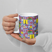 New Caledonia Joyeux Noel Ceramic Mug Pacific Patchwork Xmas Vibes - Polynesian Pride