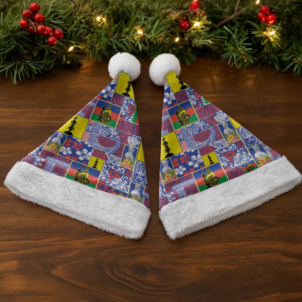 New Caledonia Joyeux Noel Christmas Santa Hat Pacific Patchwork Xmas Vibes - Polynesian Pride