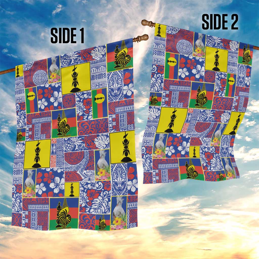 New Caledonia Joyeux Noel Garden Flag Pacific Patchwork Xmas Vibes - Polynesian Pride