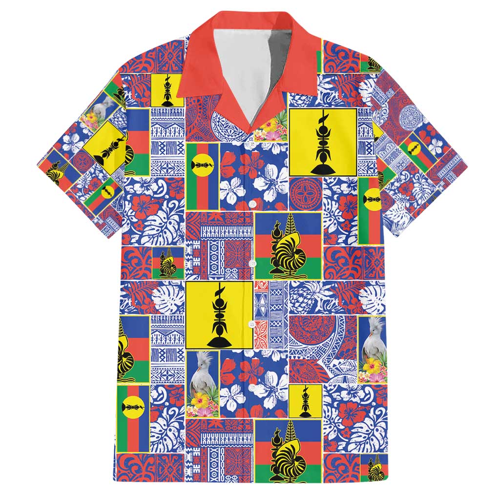 New Caledonia Joyeux Noel Hawaiian Shirt Pacific Patchwork Xmas Vibes - Polynesian Pride