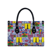 New Caledonia Joyeux Noel Leather Bag Pacific Patchwork Xmas Vibes - Polynesian Pride