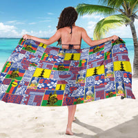 New Caledonia Joyeux Noel Sarong Pacific Patchwork Xmas Vibes - Polynesian Pride