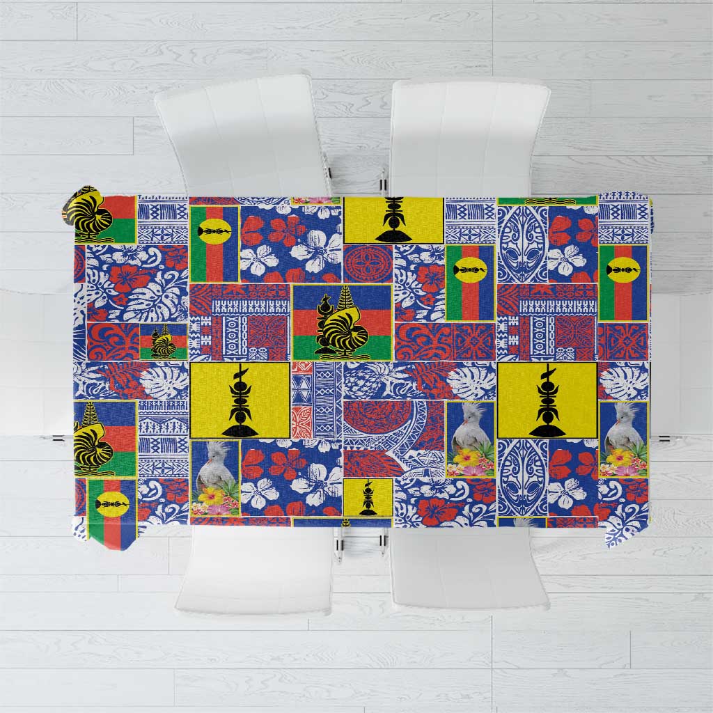 New Caledonia Joyeux Noel Tablecloth Pacific Patchwork Xmas Vibes - Polynesian Pride