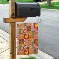 Niue Monuina e Kilisimasi Garden Flag Pacific Patchwork Xmas Vibes - Polynesian Pride