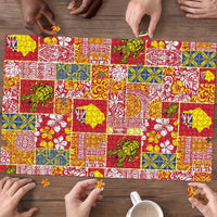 Niue Monuina e Kilisimasi Puzzle Pacific Patchwork Xmas Vibes - Polynesian Pride