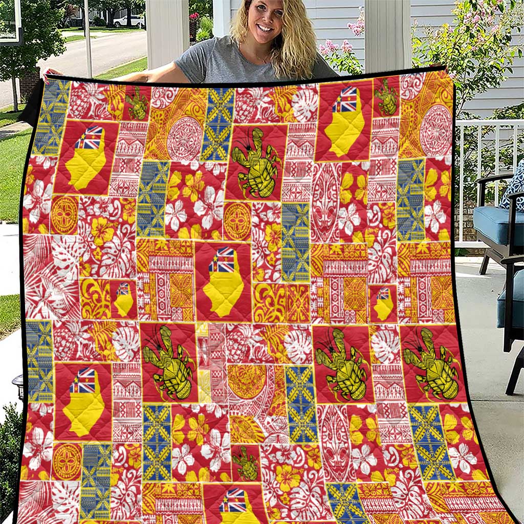 Niue Monuina e Kilisimasi Quilt Pacific Patchwork Xmas Vibes - Polynesian Pride