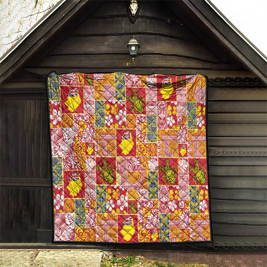 Niue Monuina e Kilisimasi Quilt Pacific Patchwork Xmas Vibes - Polynesian Pride