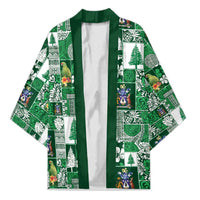 Norfolk Island Meri Krismas Kimono Pacific Patchwork Xmas Vibes - Polynesian Pride