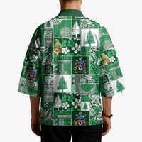 Norfolk Island Meri Krismas Kimono Pacific Patchwork Xmas Vibes - Polynesian Pride
