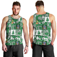 Norfolk Island Meri Krismas Men Tank Top Pacific Patchwork Xmas Vibes - Polynesian Pride