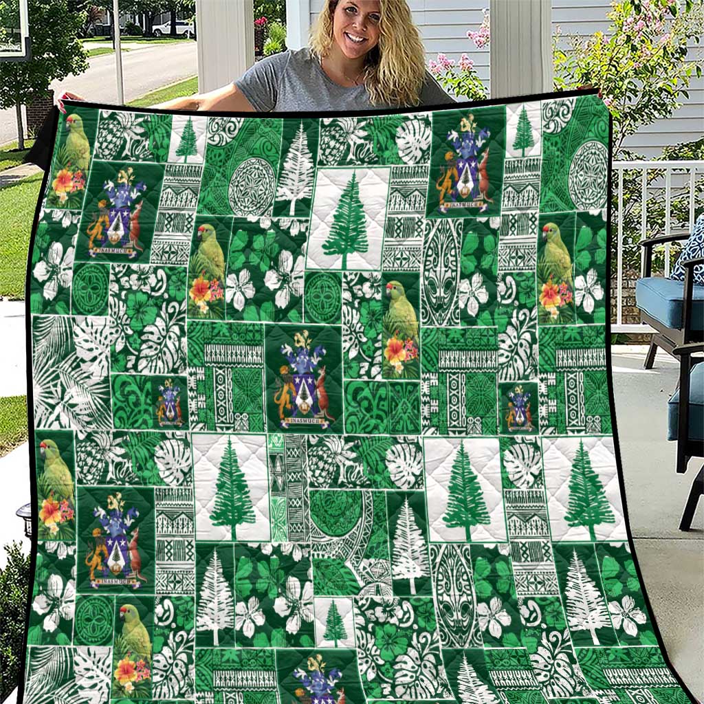 Norfolk Island Meri Krismas Quilt Pacific Patchwork Xmas Vibes - Polynesian Pride