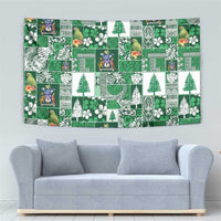 Norfolk Island Meri Krismas Tapestry Pacific Patchwork Xmas Vibes - Polynesian Pride
