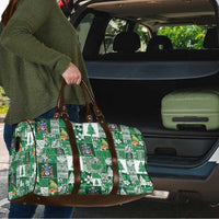 Norfolk Island Meri Krismas Travel Bag Pacific Patchwork Xmas Vibes - Polynesian Pride
